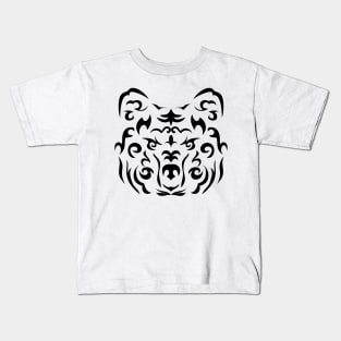 Tribal bear face Kids T-Shirt